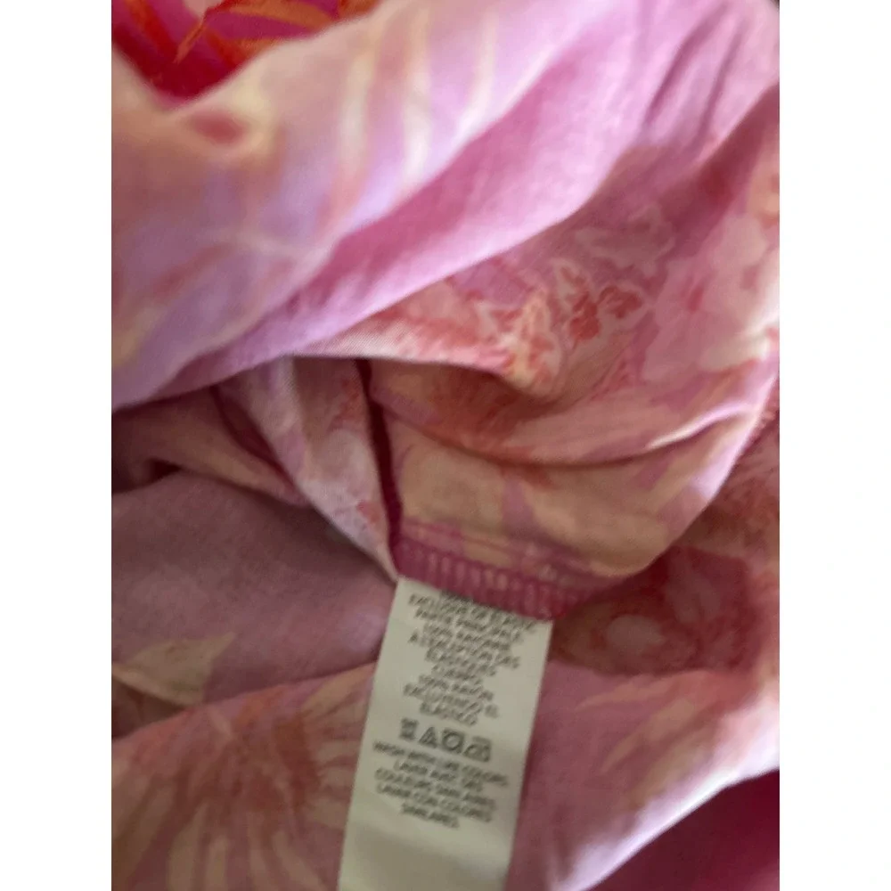 The Childrens Place Girls Pink Tropical Floral Smocked Maxi Dress Size M 7/8 NWT